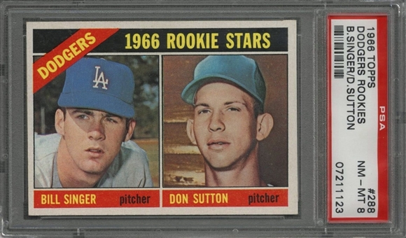1966 Topps #288 Don Sutton Rookie Card – PSA NM-MT 8